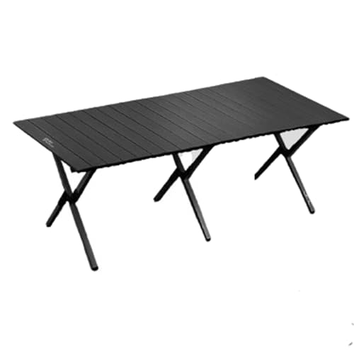 Blissbuilt Ausklappbarer Eierrollen-Campingtisch,Roll Up Camping Tisch Carbonstahl,Klappbarer Multifunktionstisch,Outdoor Tisch Ultraleicht Tragbarer mit Tasche,für BBQ,Picknick,Outdoor von Blissbuilt