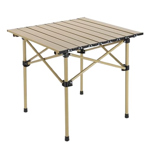 Blissbuilt Ausklappbarer Eierrollen-Campingtisch,Tragbarer Aluminium-Klapptisch,Klappbarer Multifunktionstisch mit Tasche,Tischplatte belastbar 150kg,für Picknick Kochen Garten Wandern Reisen von Blissbuilt