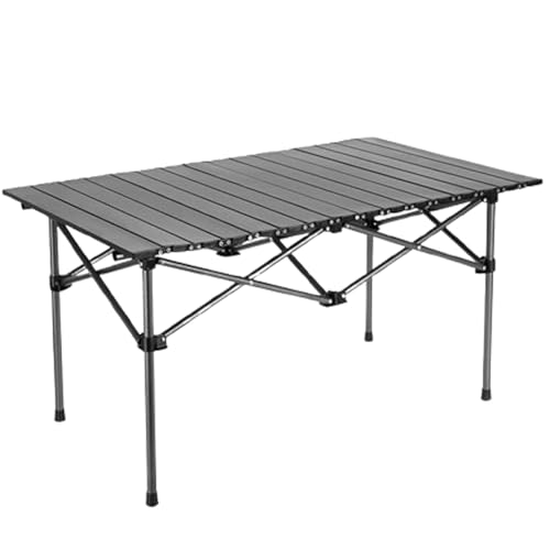 Blissbuilt Ausklappbarer Eierrollen-Campingtisch,Tragbarer Aluminium-Klapptisch,Klappbarer Multifunktionstisch mit Tasche,Tischplatte belastbar 150kg,für Picknick Kochen Garten Wandern Reisen Blissbuilt Ausklappbarer Eierrollen-Campingtisch,Tragbarer Aluminium-Klapptisch,Klappbarer Multifunktionstisch mit Tasche,Tischplatte belastbar 150kg,für Picknick Kochen Garten Wandern Reisen von Blissbuilt