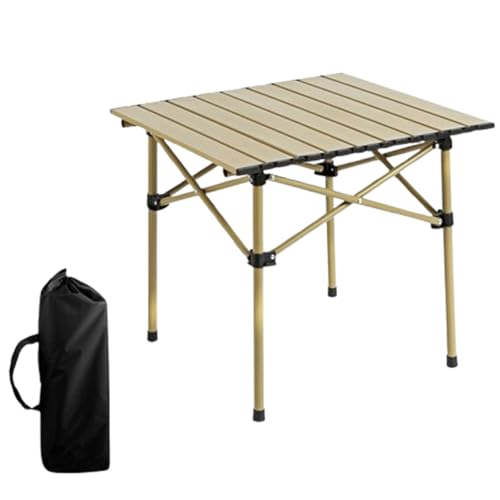Blissbuilt Camping-Tisch Klapptisch,120 * 55 * 50cm Aufrollbarer Picknicktisch,Outdoor Tisch Ultraleicht Tragbarer mit Tasche,Klappbarer Multifunktionstisch für 4-6 Personen für Garten Balkon Camping von Blissbuilt