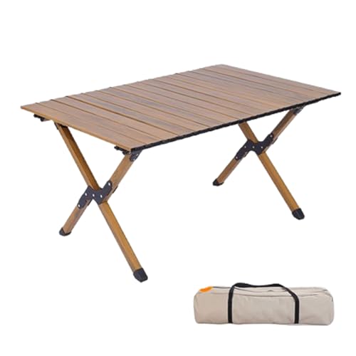 Blissbuilt Camping-Tisch Klapptisch,Roll-up-Picknicktische mit Tasche,Tischplatte belastbar 100kg,Tragbarer Aluminium-Klapptisch,Outdoor Tisch Ultraleicht Tragbarer für Picknick Grillen Garten Balkon von Blissbuilt