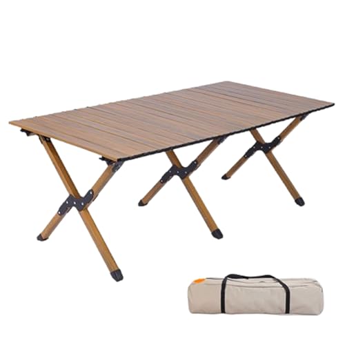 Blissbuilt Camping-Tisch Klapptisch,Roll-up-Picknicktische mit Tasche,Tischplatte belastbar 100kg,Tragbarer Aluminium-Klapptisch,Outdoor Tisch Ultraleicht Tragbarer für Picknick Grillen Garten Balkon von Blissbuilt