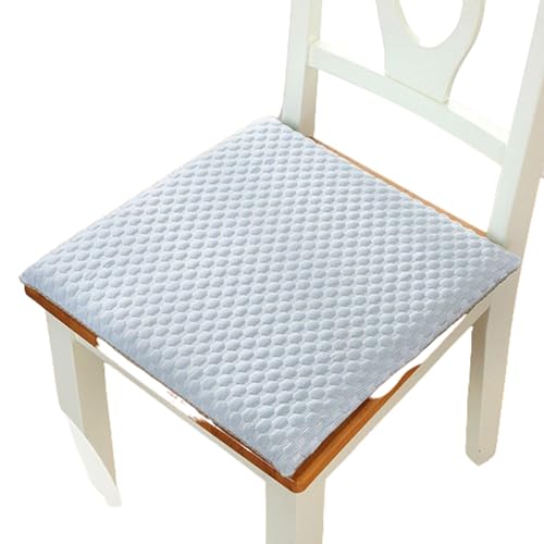 Blissbuilt Quadratische Stuhlkissen aus Baumwolle Bequeme Sitzkissen bequem und atmungsaktiv Anti-Rutsch-Kissen Solide Boden Matte Unterstützung für Esszimmerstuhl Gartensitz im Freien von Blissbuilt