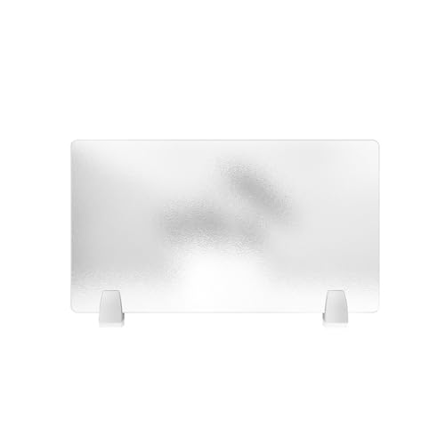 Blissbuilt Schreibtischteiler Schutzschirm Mattierte transparente Trennwand,Spritzschutz-Trennwand Trennung von Acrylplatten,Tragbarer Sichtschutz Schreibtisch,für Schule,Büro,Bibliothek von Blissbuilt