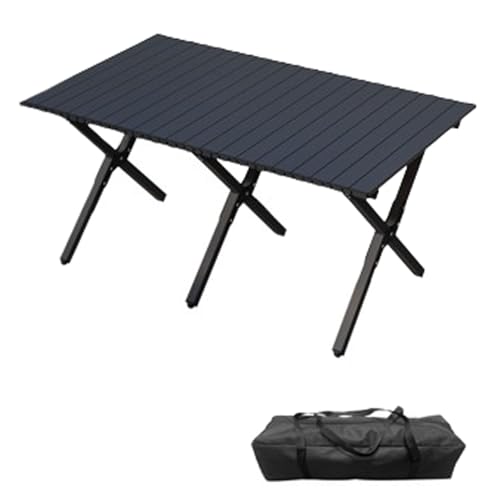 Klapptisch Camping faltbar,Tragbarer Aluminium-Klapptisch,mit Aufrollbare Tischplatte X-Rahmen,Klappbarer Multifunktionstisch mit Tasche stabil und tragbar,für Picknick Grillen Garten Balkon Klapptisch Camping faltbar,Tragbarer Aluminium-Klapptisch,mit Aufrollbare Tischplatte X-Rahmen,Klappbarer Multifunktionstisch mit Tasche stabil und tragbar,für Picknick Grillen Garten Balkon von Blissbuilt
