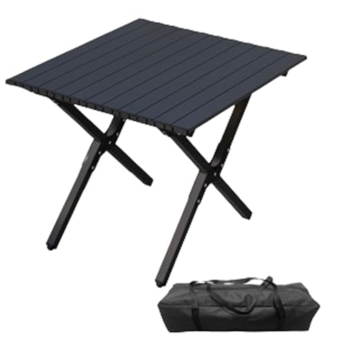 Klapptisch Camping faltbar,Tragbarer Aluminium-Klapptisch,mit Aufrollbare Tischplatte X-Rahmen,Klappbarer Multifunktionstisch mit Tasche stabil und tragbar,für Picknick Grillen Garten Balkon Klapptisch Camping faltbar,Tragbarer Aluminium-Klapptisch,mit Aufrollbare Tischplatte X-Rahmen,Klappbarer Multifunktionstisch mit Tasche stabil und tragbar,für Picknick Grillen Garten Balkon von Blissbuilt