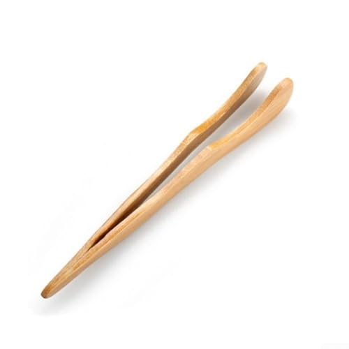 1 x Küchenzange aus Holz für einfache Handhabung von Lebensmitteln, ideal für Frühstück und Snacks (1#) von BlissfulAbode