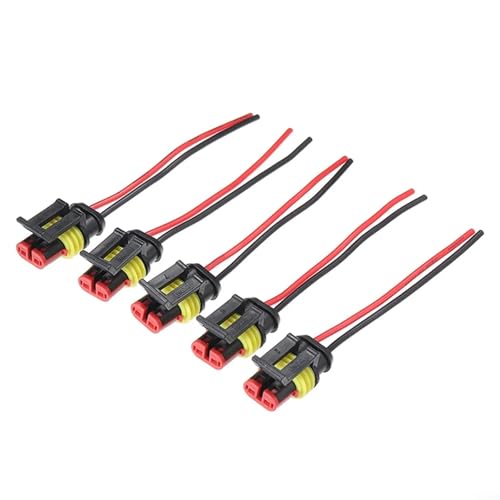 10 Stück 5 Sets wasserdichte elektrische Steckverbinder für den Automobilgebrauch männlich weiblich Terminals geeignet für Auto, LKW, Marine, Motorrad, Roller 10 Stück 5 Sets wasserdichte elektrische Steckverbinder für den Automobilgebrauch männlich weiblich Terminals geeignet für Auto, LKW, Marine, Motorrad, Roller von BlissfulAbode