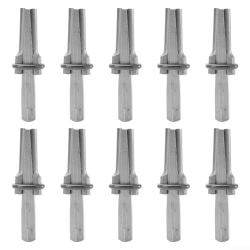 10-teiliges Set aus Keil- und Federscheiben zum Spalten von harten Steinen, 147 cm, Metall für Werkzeuge, 16 mm Größe von BlissfulAbode