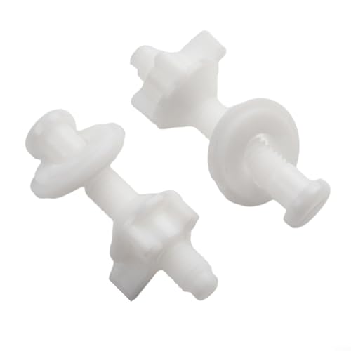2-teiliges WC-Sitz-Reparatur-Set mit Scharnieren, Schrauben, Bodenbeschlag für Badezimmer-Toilettensitz-Ersatz und Wartung von BlissfulAbode