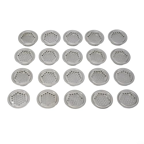 20 Stück Edelstahl Lüftungsgitter für effektive Belüftung in Schränken und Wohnräumen 20 Stück Edelstahl Lüftungsgitter für effektive Belüftung in Schränken und Wohnräumen von BlissfulAbode
