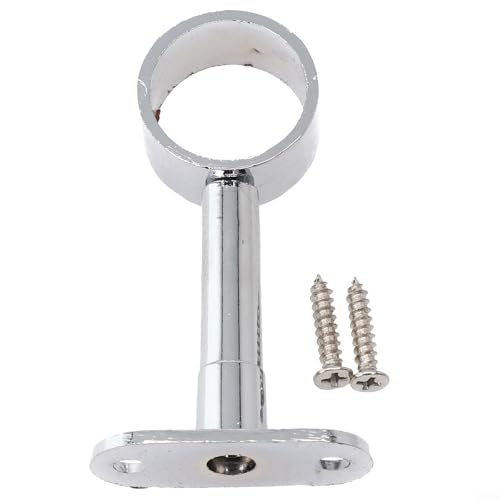 25 mm Durchmesser für Kleiderstange Stange Sockel Chrom Mittelstütze Halterung rund verstellbare Länge 79 108 mm für Kleiderstange Rohrbefestigung (A) von BlissfulAbode