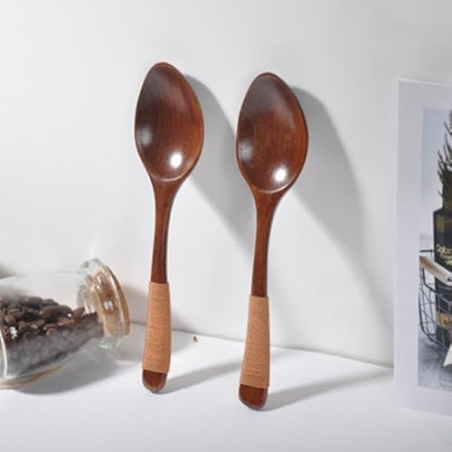 2er Set Stilvolle Holz Kaffee Suppe Löffel Küchenhelfer mit Griff Kreatives Design 2er Set Stilvolle Holz Kaffee Suppe Löffel Küchenhelfer mit Griff Kreatives Design von BlissfulAbode