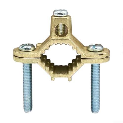 3 Stück Erdungsklemmen aus Kupferlegierung mit Schrauben, starke Verbindung für Wasserrohre und elektrische Stahlerdung unterstützt Drahtgrößen #10 bis #2 für sichere elektrische Installationen (1 von BlissfulAbode