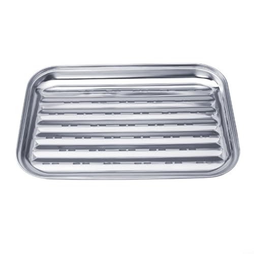 34 x 24 cm Grillschale wiederverwendbar und zuverlässig für Gas- und Holzkohlegrills (1 Stück) von BlissfulAbode