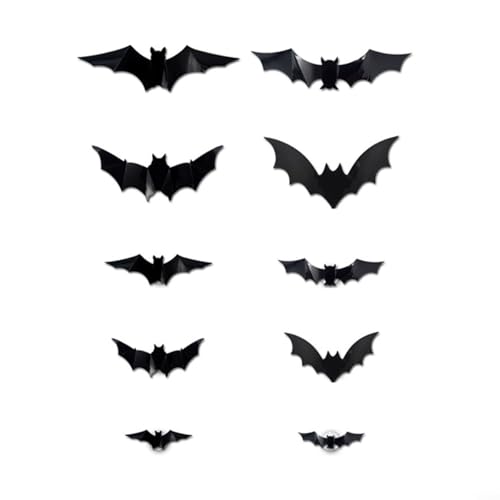3D Halloween Fledermaus Aufkleber Halloween Fledermaus Wanddekoration LED Halloween Fledermaus Wandaufkleber 3D beleuchtete Nachtlichter Schwarz PVC Indoor Outdoor Home Decor Party Dekoration 30 x 20 3D Halloween Fledermaus Aufkleber Halloween Fledermaus Wanddekoration LED Halloween Fledermaus Wandaufkleber 3D beleuchtete Nachtlichter Schwarz PVC Indoor Outdoor Home Decor Party Dekoration 30 x 20 von BlissfulAbode