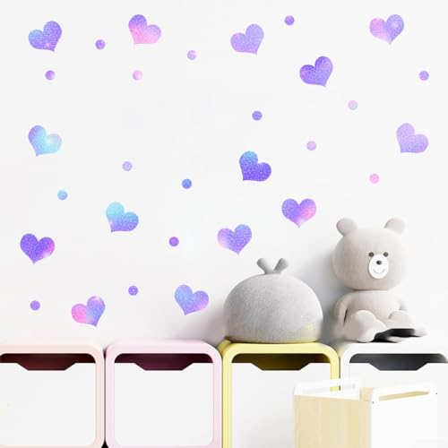 4 Stück Glow in the Dark Herz und Stern Wandaufkleber für Kinderzimmer Selbstklebendes PVC Design bringt weiches Nachtlicht und dekorative Note für Spielzimmer und Schlafzimmer 4 Stück Glow in the Dark Herz und Stern Wandaufkleber für Kinderzimmer Selbstklebendes PVC Design bringt weiches Nachtlicht und dekorative Note für Spielzimmer und Schlafzimmer von BlissfulAbode