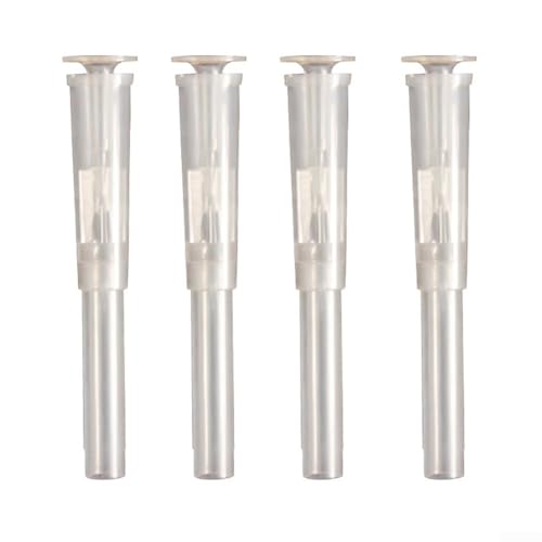 4 Stück Mini Pilzbrunnen Düsen für Teich und Aquarium Wasserzirkulation, Kompakte Springbrunnen Pumpenköpfe (Transparent) von BlissfulAbode