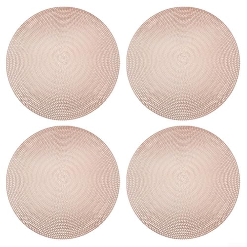 4 runde PVC-Platzsets für den Esstisch, stilvolle hitzebeständige Tischsets, leicht zu reinigen und zu gestalten () von BlissfulAbode
