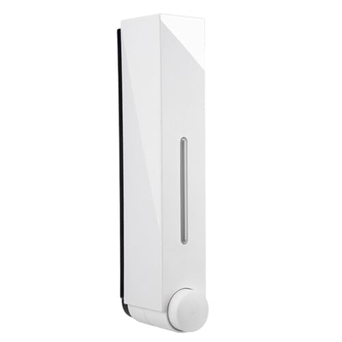 420 ml Seifenspender zur Wandmontage mit drei Fächern für Lotion, Seife oder Shampoo, geeignet für Küche, Bad und Fitnessstudio, widerstandsfähiges Material (weiß einzeln) von BlissfulAbode