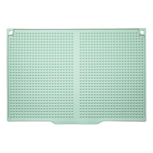 45 x 31 cm Silikon-Abtropfmatte für Küche, innovative Lösung zum Trocknen von Geschirr (grün) von BlissfulAbode