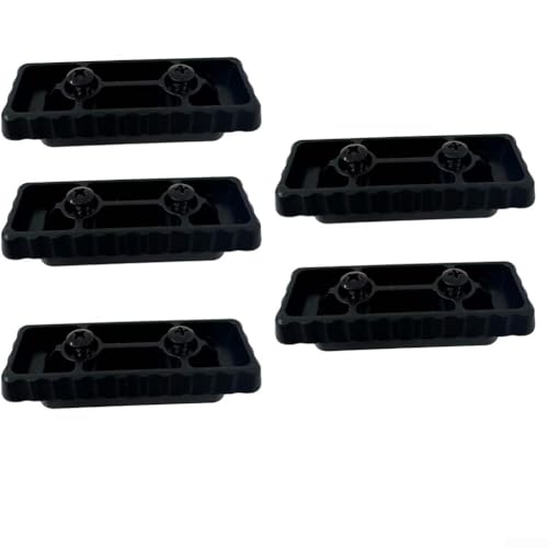 5 PC Mounting Feet for Packout Accessories Secure ABS Plastic Fixings for Installation with Screws or Glue Compatible with Storage Systems (black) von BlissfulAbode