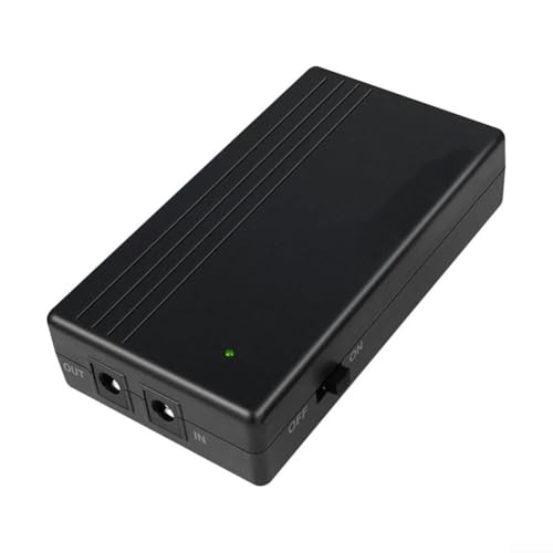 7800mAh USV Mini Unterbrechungsfreie Stromversorgung, tragbare Batterie-Backup 24W 12v2A, zuverlässiges USV-Mini-Netzteil mit Kurzschlussschutz für wichtige Geräte bis zu 12V von BlissfulAbode