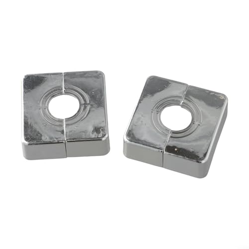 ABS Dusche Eckventil Rohr Dekorative Abdeckung für Bad und Küche Rohr Wandschutz Verdeckt Rohre und Ventile mit einem sauberen Finish (2 Stück) von BlissfulAbode