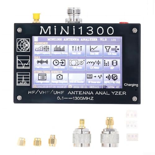 Aluminium Mini1300 Antennenanalysator mit breitem Frequenzbereich von 0 1 MHz bis 1300 MHz zum Testen Aluminium Mini1300 Antennenanalysator mit breitem Frequenzbereich von 0 1 MHz bis 1300 MHz zum Testen von BlissfulAbode