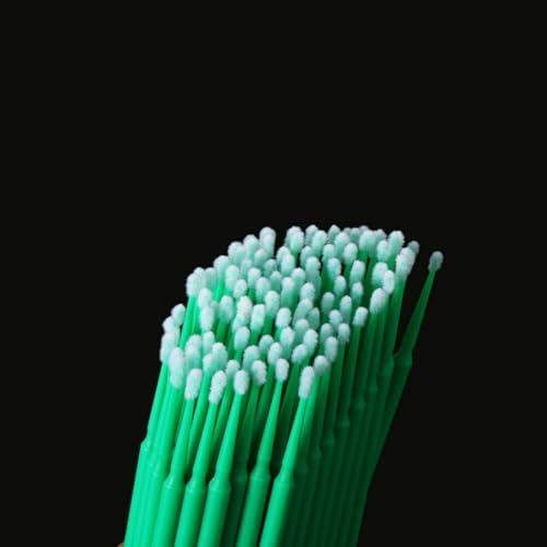 Auto-Applikator-Pinsel-Set, mit tropffreien Fasern für saubere Ausbesserungen und Detaillierung, Grün, 100 Stück von BlissfulAbode