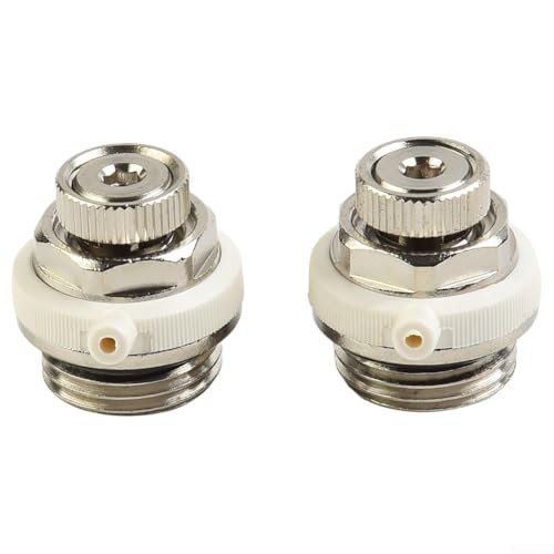 Automatisches Entlüftungsventil für Heizkörper, 12 für BSP mit Selbstentlüftungsfunktion und Abschaltkappe, 1/2 Gewinde, 1235 Stück (2 Stück) von BlissfulAbode