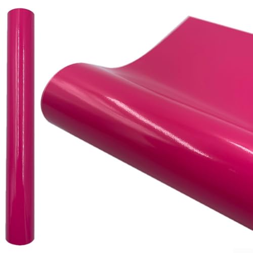 Bastelvinyl für individuelle Beschilderung, perfekt zum Personalisieren von Tassen, Fliesen und Fahrzeuggrafiken mit Leichtigkeit (30 cm x 100 cm, Rosarot) von BlissfulAbode