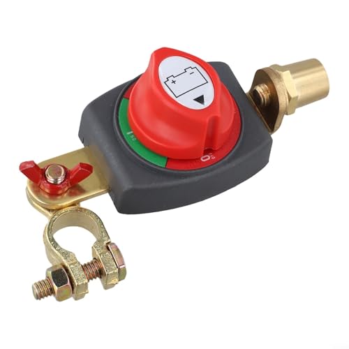 Batterie-Trennschalter für Automobil-, LKW- und Marine-Einsatz mit verstellbaren positiven negativen Klemmen zur Verbesserung der Batteriesicherheit und Langlebigkeit (positiv) von BlissfulAbode