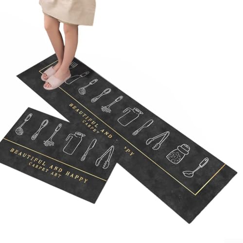 Bequeme Eingangs- und Waschbecken-Matten, elegante Samt-Designs, um Böden sauber und trocken zu halten (4) von BlissfulAbode