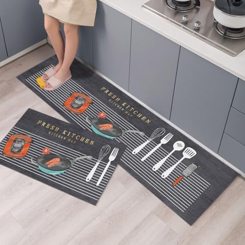 Bequeme Eingangs- und Waschbecken-Matten, elegante Samt-Designs, um Böden sauber und trocken zu halten (5) von BlissfulAbode