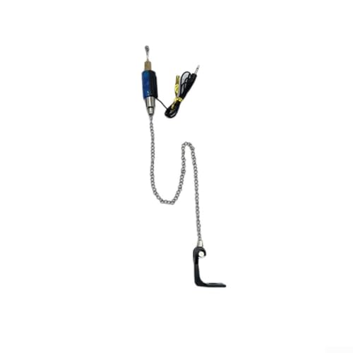 Bissanzeiger-Kit mit vier LEDs, ideal zum Karpfenangeln, inklusive verstellbaren Clips und keine Batterien erforderlich (blau) von BlissfulAbode