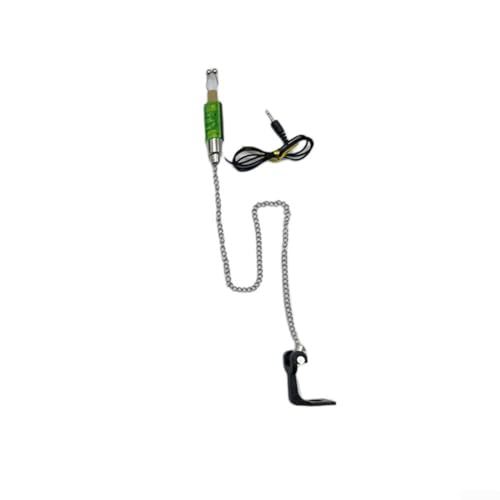 Bissanzeiger-Kit mit vier LEDs, ideal zum Karpfenangeln, inklusive verstellbaren Clips und keine Batterien erforderlich (grün) von BlissfulAbode