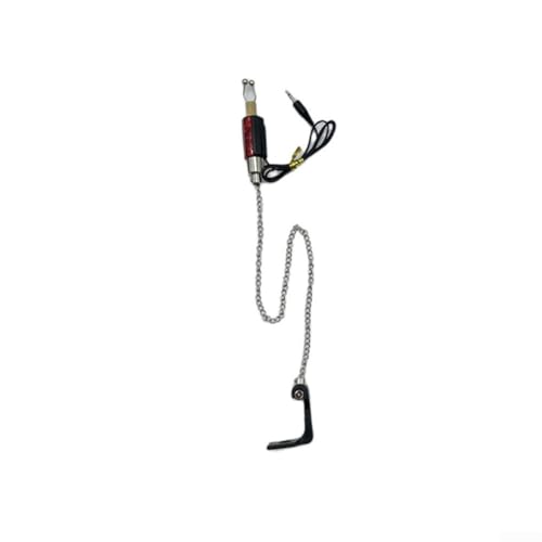 Bissanzeiger-Kit mit vier LEDs, ideal zum Karpfenangeln, inklusive verstellbaren Clips und keine Batterien erforderlich (rot) von BlissfulAbode