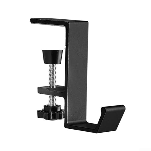 BlissfulAbode Abnehmbarer Haken für Schreibtische, perfekt für Schultaschen, Büro und Zuhause (schwarz) von BlissfulAbode