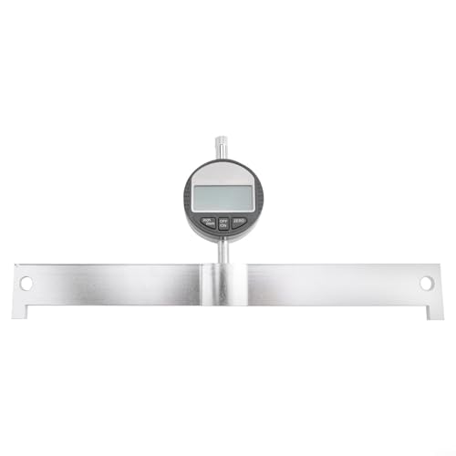 BlissfulAbode Digitales Lineal für Gitarren-Nivellierung, Werkzeug-Set, Halsmessstab, Gitarrenbauer, Wartungsset für Griffbrett-Einstellung, Saiteninstrumente, Reparatur, Silber, 30 cm Länge von BlissfulAbode