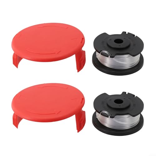 BlissfulAbode Ersatz-Rasentrimmer-Spulenabdeckung für Einhell Rasentrimmer, läuft reibungslos mit Spule und Schnur-Set, Spulenersatzteile (2 Set), GN1G52N5W07A75TKE359P6OHZ9TK4 von BlissfulAbode