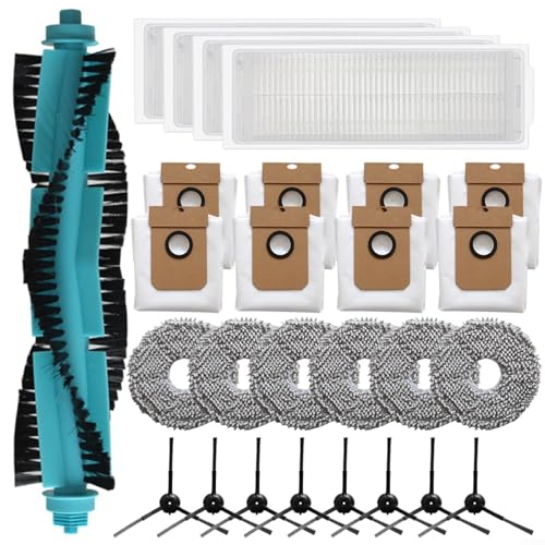 BlissfulAbode Ersatzteil-Set für Conga 13090 Spin Revol Heimstaubsauger – Seitenbürste | HEPA-Filter | Wischtuch | Staubbeutel, Staubsaugerzubehör-Set (27 Stück) von BlissfulAbode