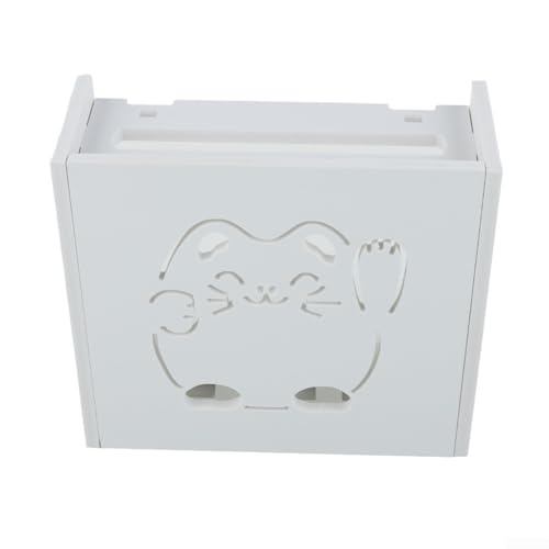 BlissfulAbode Innovative Wandaufbewahrungslösung, halten Sie Ihre Router und TV-Ausrüstung ordentlich organisiert mit Stil (A) von BlissfulAbode