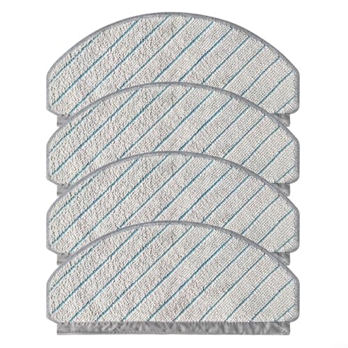 BlissfulAbode Mikrofaser-Wischtuch für Ecovacs für DEEBOT N20 N20 PLUS N20 für PRO PLUS Staubsauger Ersatzteile, Mikrofaser-Wischmopp waschbare Tücher Zubehör-Set (4 Stück) von BlissfulAbode
