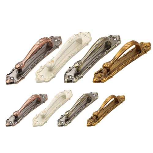 BlissfulAbode Robuster Scheunentürgriff für Schränke und Schubladen, antikes Kupfer, freiliegendes Design, rostfreie Legierung, einfache Installation und stilvoll (Yellow Bronze 138) von BlissfulAbode