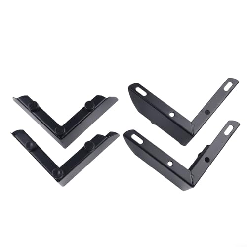 BlissfulAbode Set mit 4 Eisen-Möbelbeinen, perfekt zur Stabilisierung von Sofas, Tischen und Schränken (schwarz) von BlissfulAbode