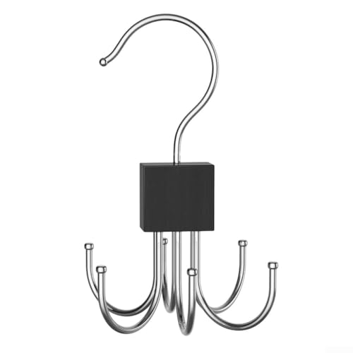 BlissfulAbode Stilvoller, drehbarer Haken mit sechs Klauen, effiziente Aufbewahrungslösung für Hüte und Schals in kleinen Räumen, Schwarz BlissfulAbode Stilvoller, drehbarer Haken mit sechs Klauen, effiziente Aufbewahrungslösung für Hüte und Schals in kleinen Räumen, Schwarz von BlissfulAbode