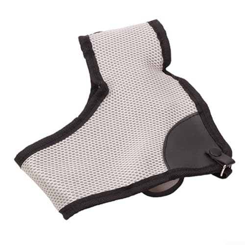 Brustschutzgurt für Fitnesstraining, verstellbares Composite-Schulterband (grau) von BlissfulAbode