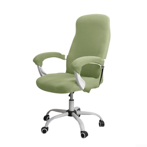 Bürostuhlbezug mit elastischen Bändern, vollständige Abdeckung und einfache Auffrischung für Ihre Lieblingsstühle (hellgrün) von BlissfulAbode