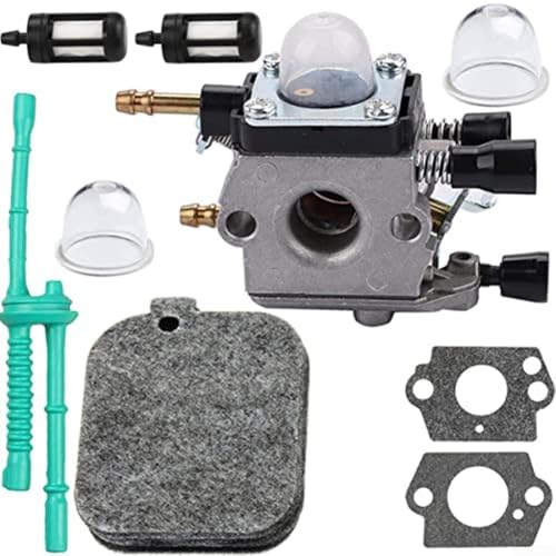 C1QS68G Vergaser-Baugruppe, kompatibel mit BG45 und ähnlichen Modellen, komplettes Set mit Dichtungen, Glühbirnen und Luftfilter für einfache Einrichtung C1QS68G Vergaser-Baugruppe, kompatibel mit BG45 und ähnlichen Modellen, komplettes Set mit Dichtungen, Glühbirnen und Luftfilter für einfache Einrichtung von BlissfulAbode
